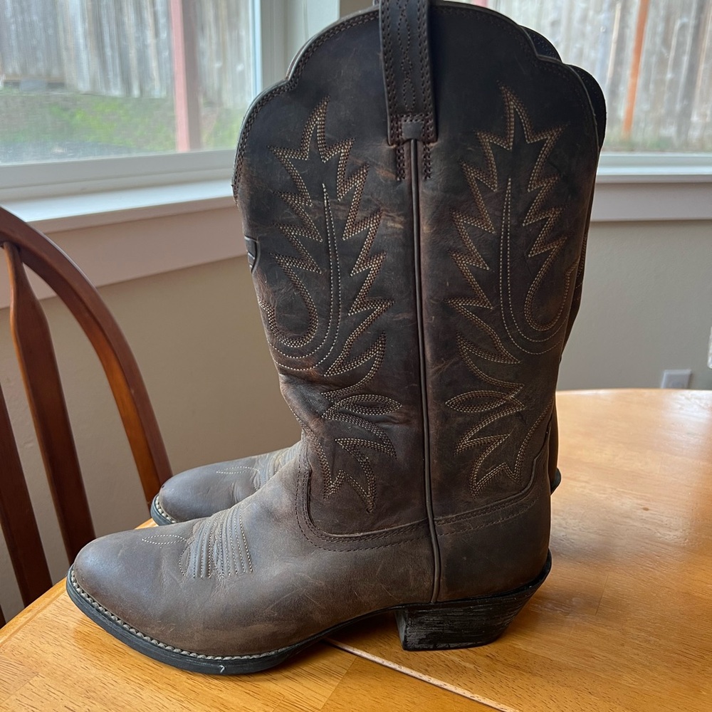 Ariat Heritage Western Booylt - Brown - size US 6.5